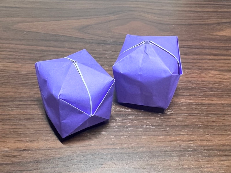 折り紙の風船の作り方と簡単な折り方（ランプシェード付き）