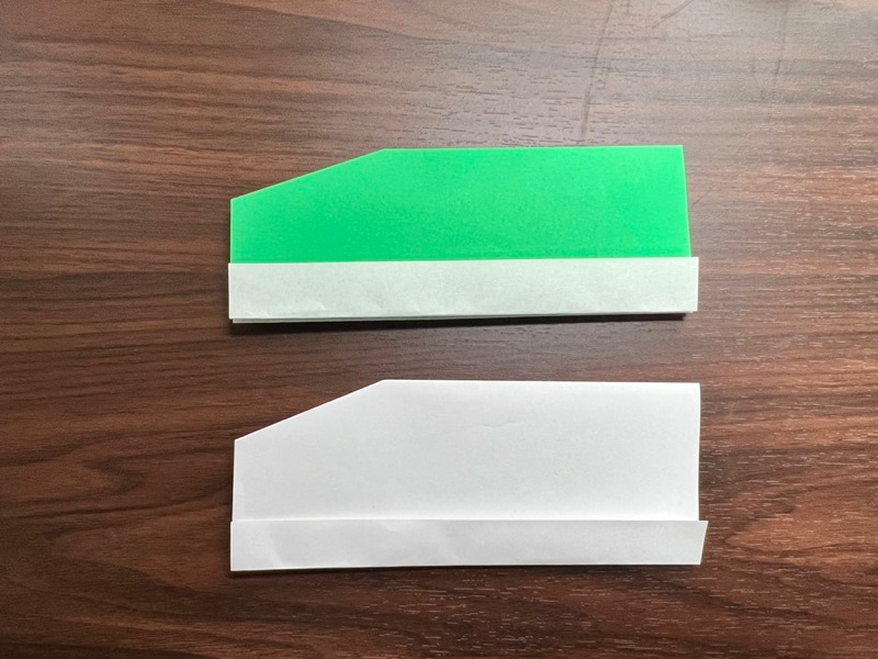 折り紙の新幹線（平面の素材）