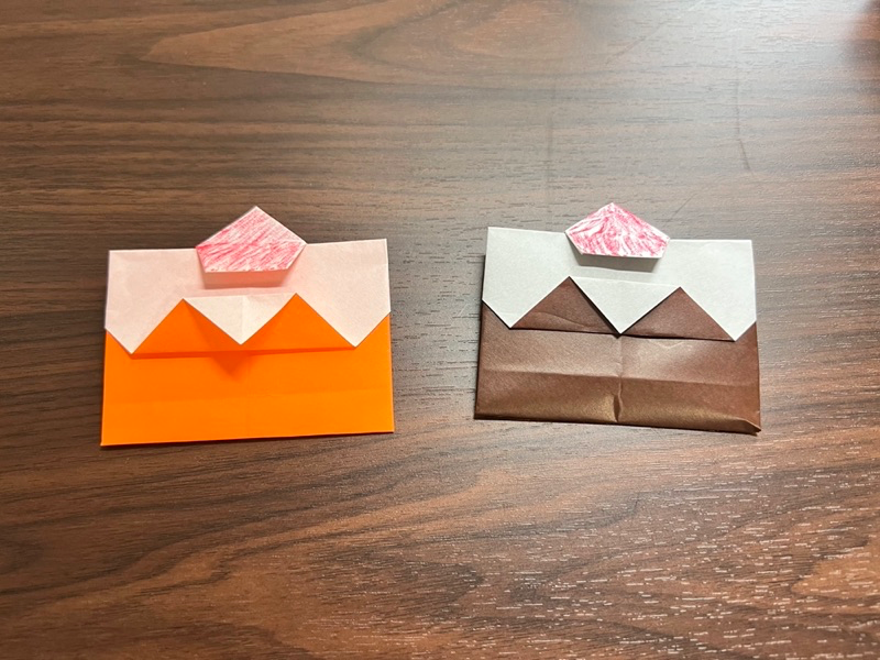 折り紙のケーキ（平面）