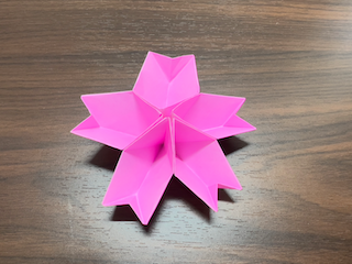 折り紙の桜（5枚）