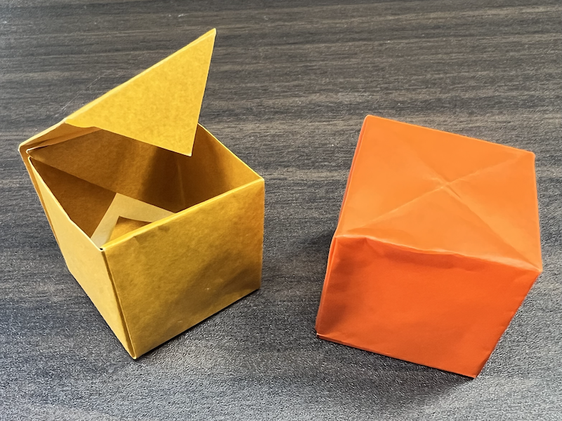 折り紙のサイコロ（1枚）
