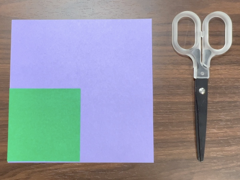りんどうの折り紙（立体）の道具