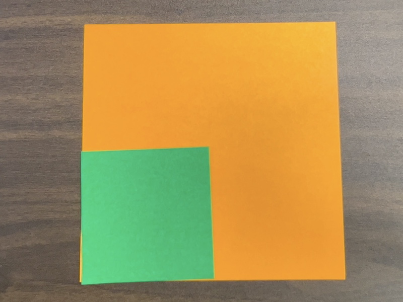ほおずき折り紙（平面）に必要な道具
