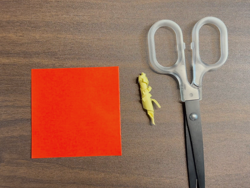 立体なハイビスカスの折り紙に使う道具