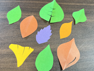 葉っぱの折り紙の作り方