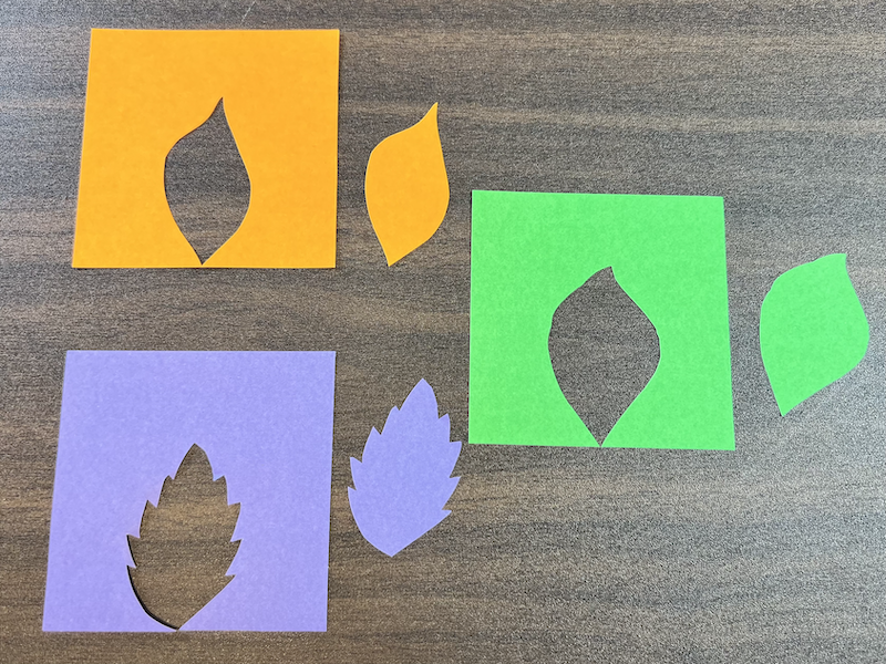葉っぱの折り紙の作り方（パターン2）