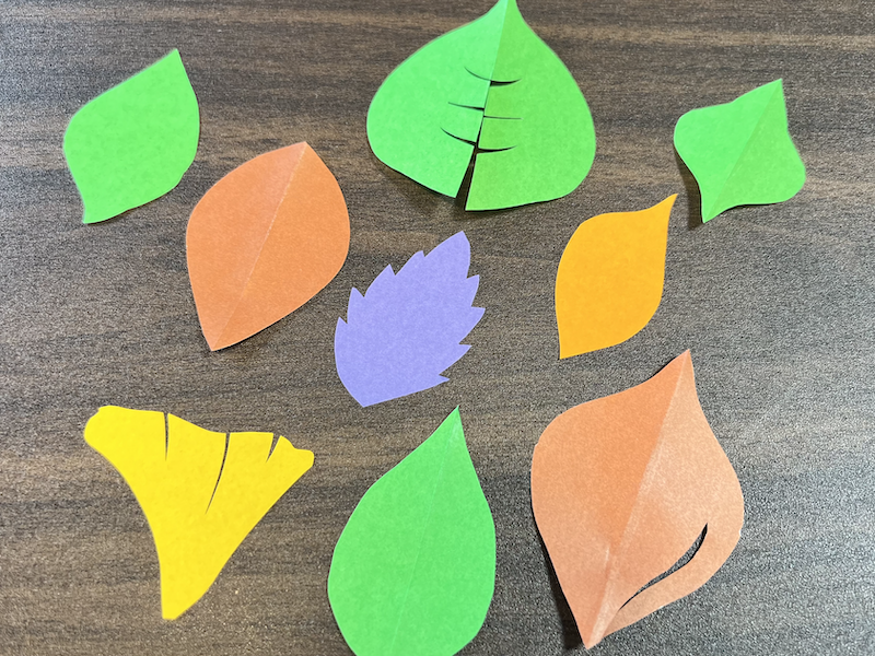 葉っぱの折り紙の作り方