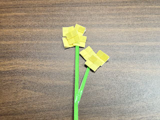 折り紙の菜の花（折り方）