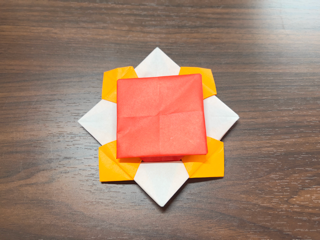折り紙のひまわり（折り方）