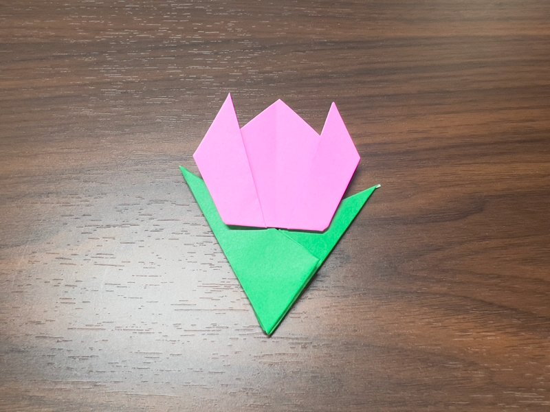 折り紙のチューリップの折り方