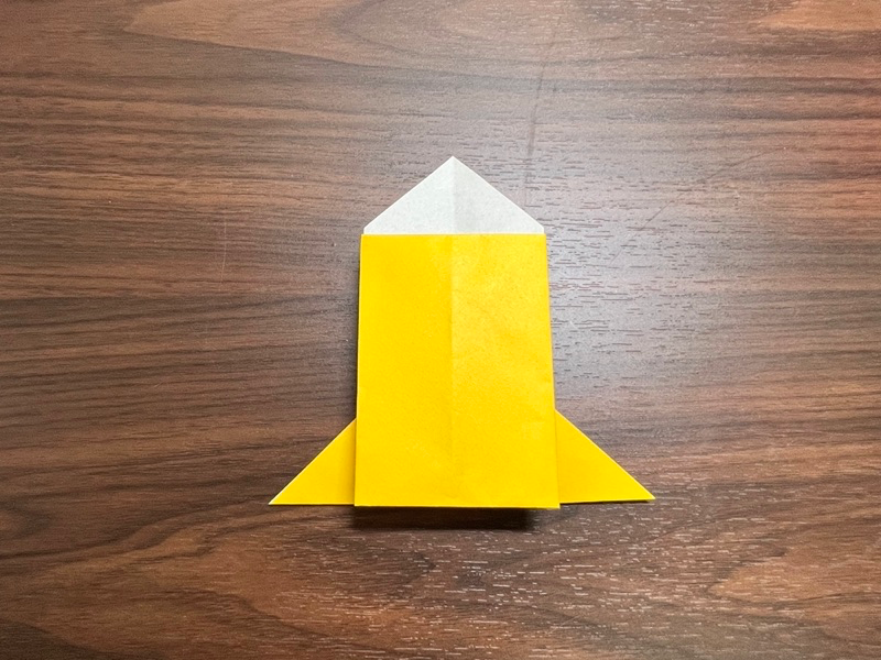折り紙のロケット（平面）