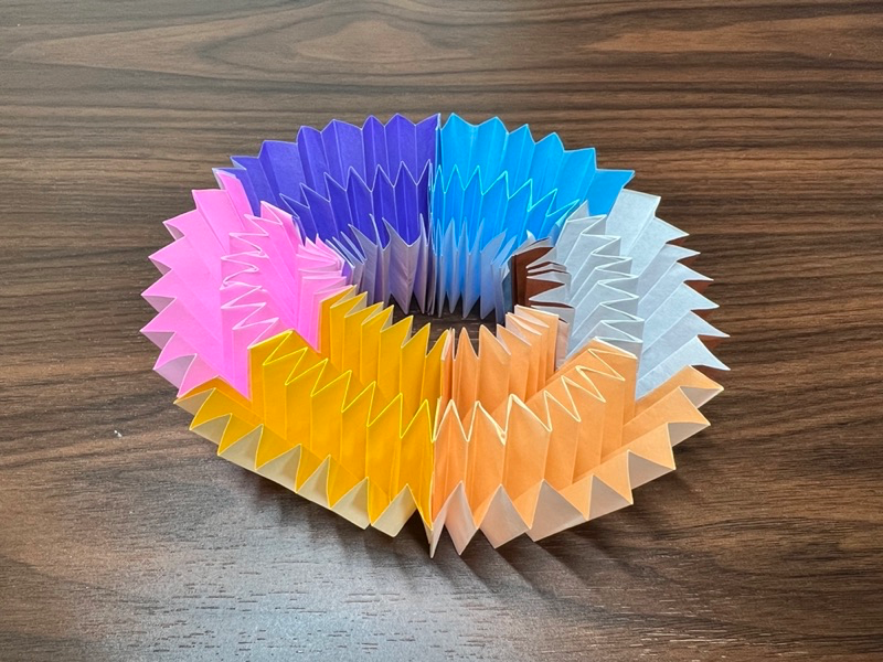 折り紙の万華鏡（6枚）